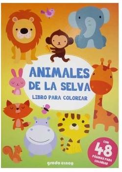 LIBRO SPLASH PARA COLOREAR ANIMALES DE LA SELVA - GRADO CINCO (6051)