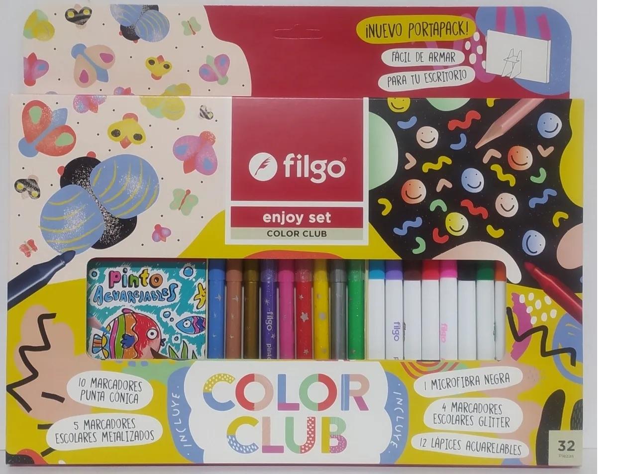 SET FILGO ENJOY COLOR CLUB 32 PIEZAS (ENYYSET-CLB-007)