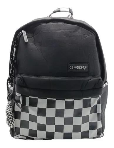 MOCHILA CRESKO BLACK & WHITE ESPALDA 16