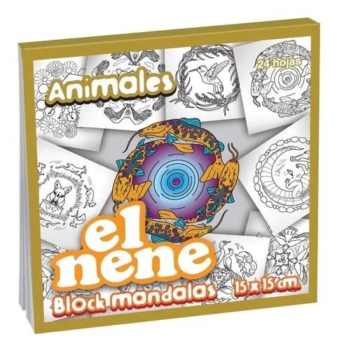 BLOCK EL NENE MANDALAS ANIMALES 15x15 24H (210233)