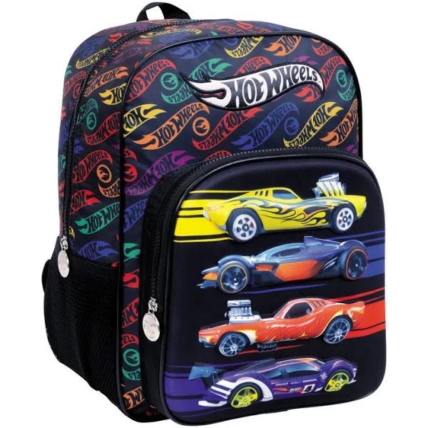 MOCHILA WABRO HOT WHEELS FAST CARDS ESPALDA 16