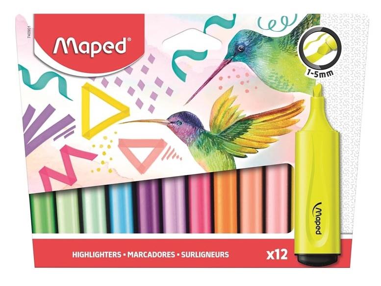 RESALTADOR MAPED FLUO PEPS SURTIDO X12 (740901)