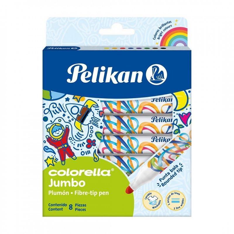 MARCADOR PELIKAN COLORELLA JUMBO X8U SURTIDOS.