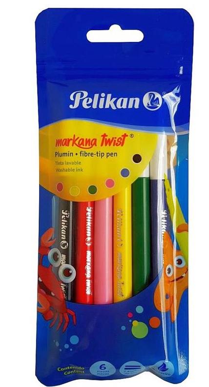 MARCADOR PELIKAN MARKANA TWIST SURTIDO X6U.