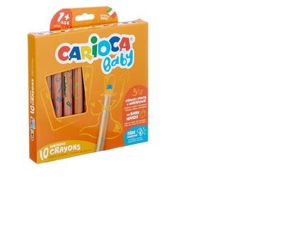 CRAYONES CARIOCA BABY X 10U. C/SACAPUNTAS (42818)