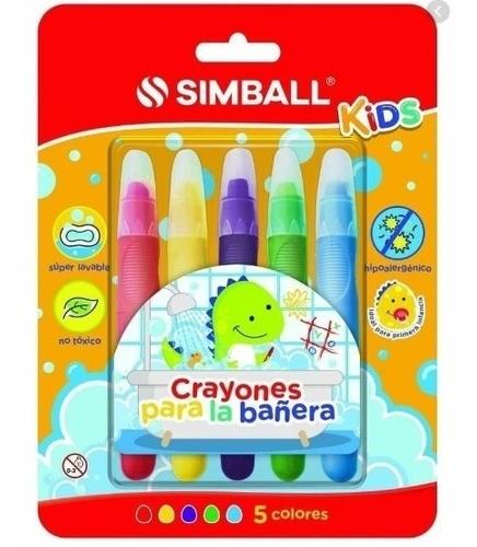 CRAYONES SIMBALL PARA LA BAÑERA X6