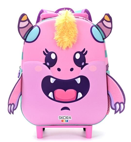 MOCHILA MODAX TERMOFORMADA HELLO GLOMMIES GLOOMPY C/CARRO 12