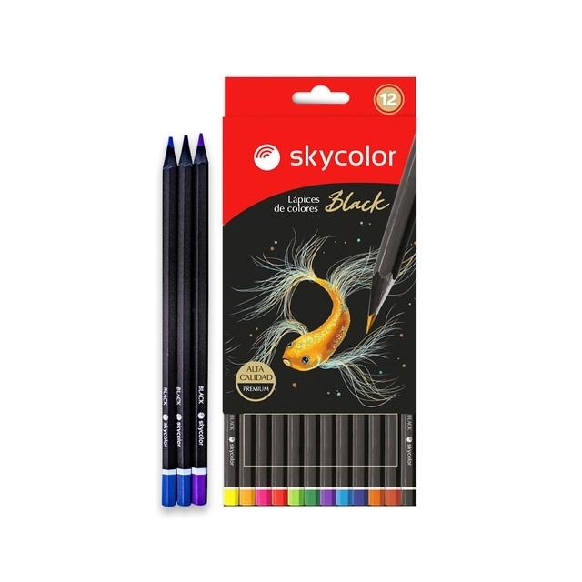 LAPICES DE COLORES SKYCOLOR BLACK X48U (JJ101505-48)