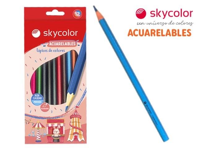 LAPICES DE COLORES SKYCOLOR ACUARELABLES X12U (JJ1011312-12)