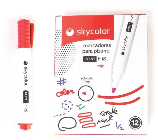 MARCADOR SKYCOLOR POINT P-127 P/PIZARRA X12U C/U V/COLORES (JJ205371G)