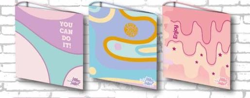 CARPETA INKDROP 3X40 PASTEL FUN (300205)