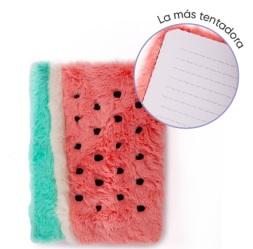 LIBRETA MULTIPAPER A5 PLUSH SANDIA 80H (24-428)