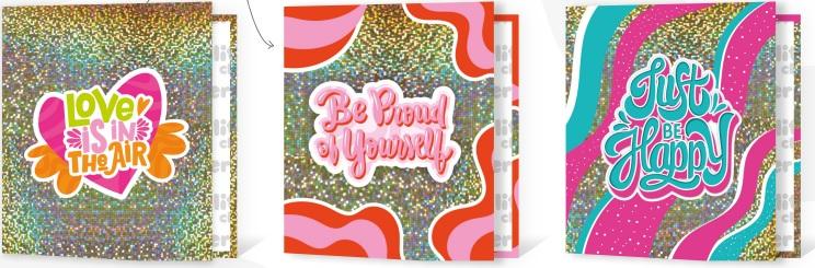 CARPETA REXON 3X40 HOLOGLITTER GLITTER CHIC