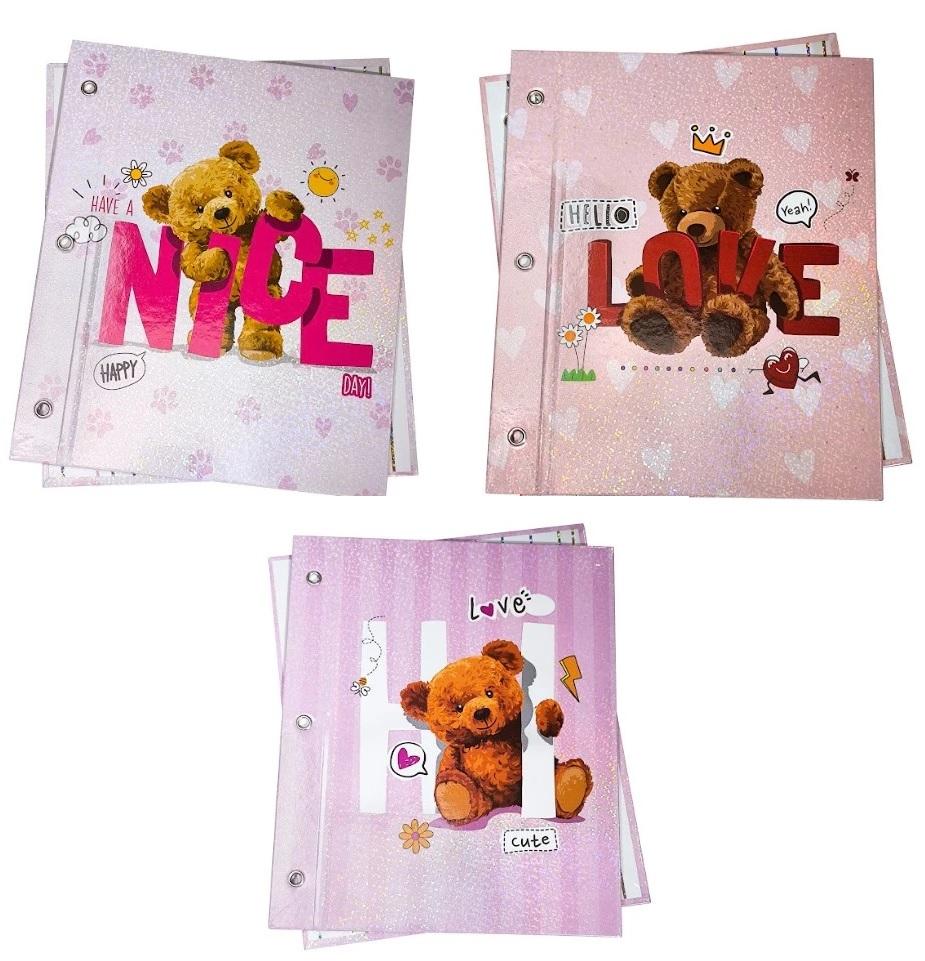 CARPETA REXON N°3 HOLOGLITTER CONFY BEAR