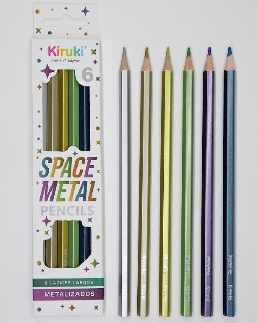 LAPICES DE COLOR KIRUKI SPACE METAL X6U (600006)