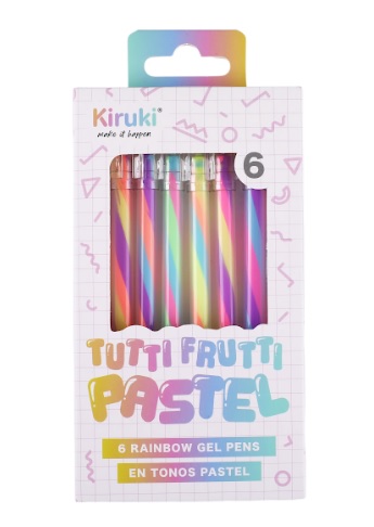 BOLIGRAFO KIRUKI TUTTI FRUTTI PASTEL X6U (140002)