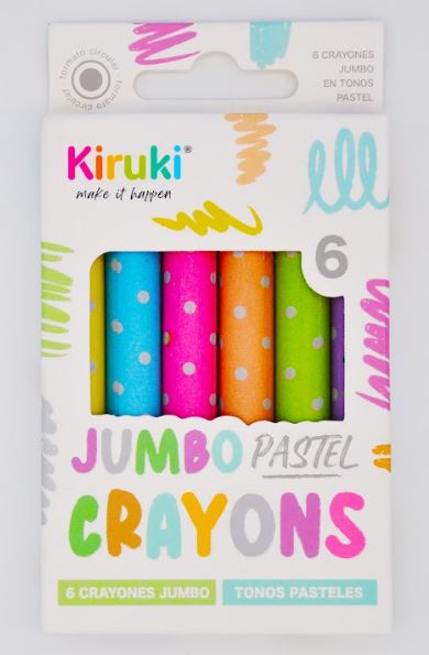 CRAYONES KIRUKI JUMBO PASTEL X6U (800007)