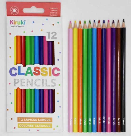 LAPICES DE COLOR KIRUKI CLASSIC X12U (600003)