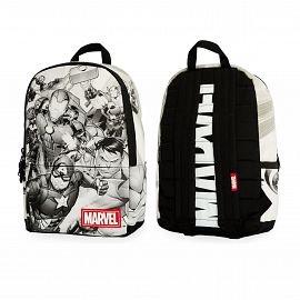 MOCHILA MOOVING MARVEL GREY ESPALDA 18