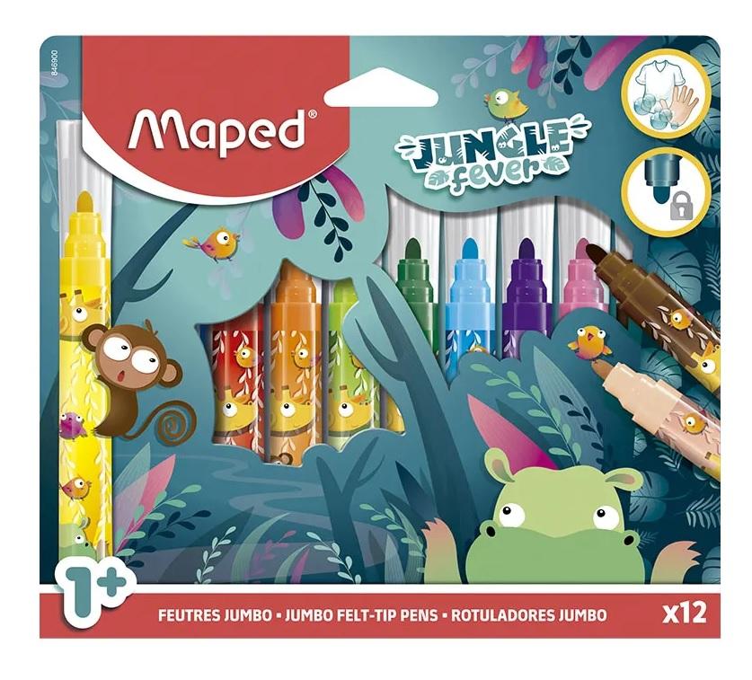 MARCADORES MAPED JUMBO JUNGLE FEVER X12U (846900)