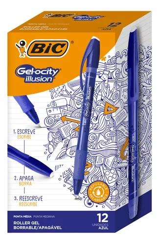 BOLIGRAFO BIC BORRABLE GELOCITY ILLUSION X12 C/U (935987)