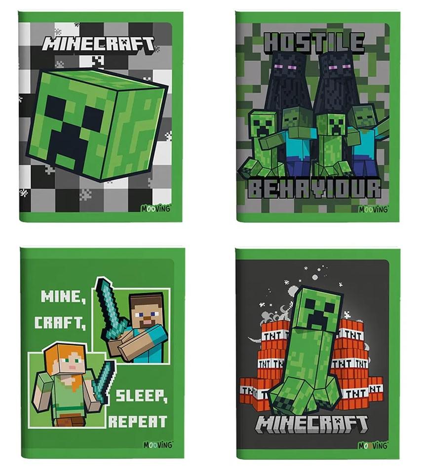 CUADERNO MOOVING T/f MINECRAFT 16X21 X48H = (1202248)