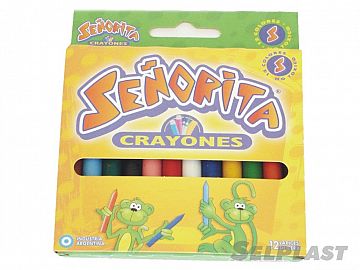 CRAYONES SEÑORITA X 12 CORTOS