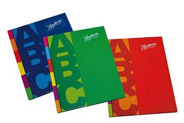 CUADERNO RIVADAVIA ABC FORRADO X50H. = V/COLORES (354911)