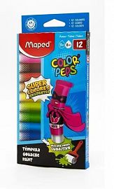 TEMPERA MAPED X12 U COLORES SURTIDOS (826001)