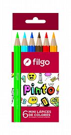 LAPIZ  FILGO DE COLORES CORTOS X6U.  (PN202-E6-SUR)