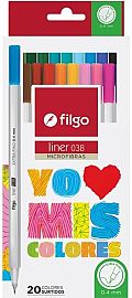 MARCADOR ESCOLAR FILGO 036 YO AMO MIS COLORES 1.0 MM X20U. V/COLORES (SW-M36-E2)