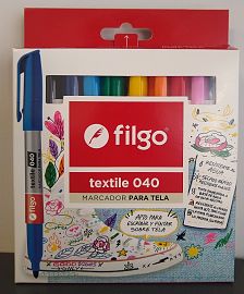 MARCADOR FILGO PARA TELA TEXTILE ESTUCHE X 10U. SURTIDO (TEXL040-E10-SUR)