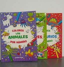 LIBRO SPLASH KIDS COLOREA POR NUMEROS (6022/6023/6024/6025)