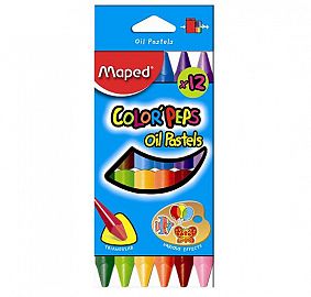 CRAYONES MAPED X12 PASTELES AL OLEO (864010)