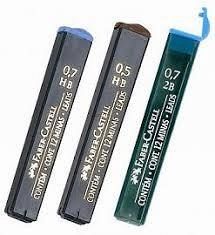MINA FABER CASTELL 0.7MM H/HB/2B X12 C/U. (222700/1/2)