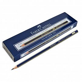 LAPIZ GRAFITO FABER CASTELL GOLDFABER 1221 H/F/B/HB/2B/6B/2H/3H/4H X12U.