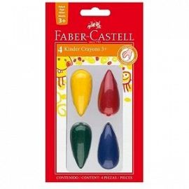 CRAYONES FABER CASTELL X4 INICIALES TROMPO/COHETE (4512/4513)