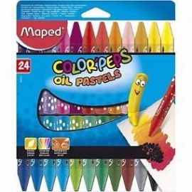 CRAYONES MAPED X24 PASTELES AL OLEO(864012)