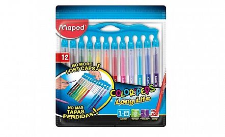 MARCADOR ESCOLAR MAPED LONG LIFE INNOVATION X12U. FUNDA (845045)