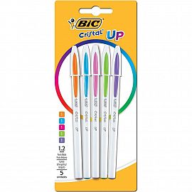 BOLIGRAFO BIC CRISTAL UP 1.2MM BLISTER X5U (942004)