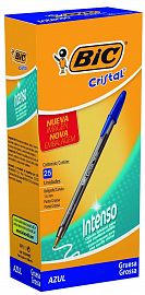 BOLIGRAFO BIC CRISTAL INTENSO 1.6MM ES X25U. AZ/NE (824212/13)