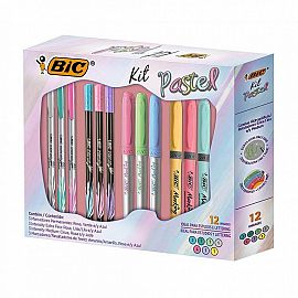 KIT TONOS PASTELES BIC 12U.  (9708191)