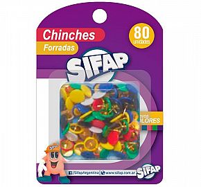 CHINCHE SIFAP FORRADAS COLOR BL X 80U. (3100604400)