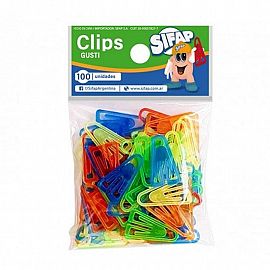 CLIP SIFAP PLASTICO GUSTI BOLA X 100U. (2300402815)