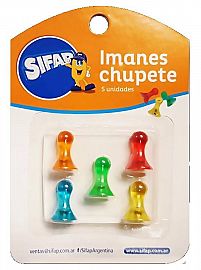 IMANES SIFAP CHUPETE/REDONDO X 5 U. (9900030040/41)