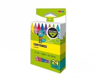 CRAYONES PIZZINI MIO X 24U. LAVABLE (9324)