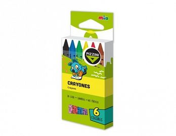 CRAYONES PIZZINI MIO X 6U. LAVABLE (9306)