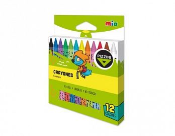 CRAYONES PIZZINI MIO X 12U. LAVABLE (9312)