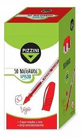 BOLIGRAFO PIZZINI SPAZIO 1MM X 50U. V/COLORES (AZ/NE/RJ/VE)