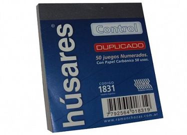 TALONARIO HUSARES 1831 CONTROL PELUQUERO DUPLICADO